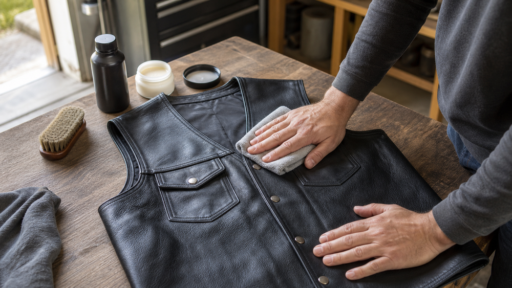 How to Clean and Care for a Leather Biker Vest