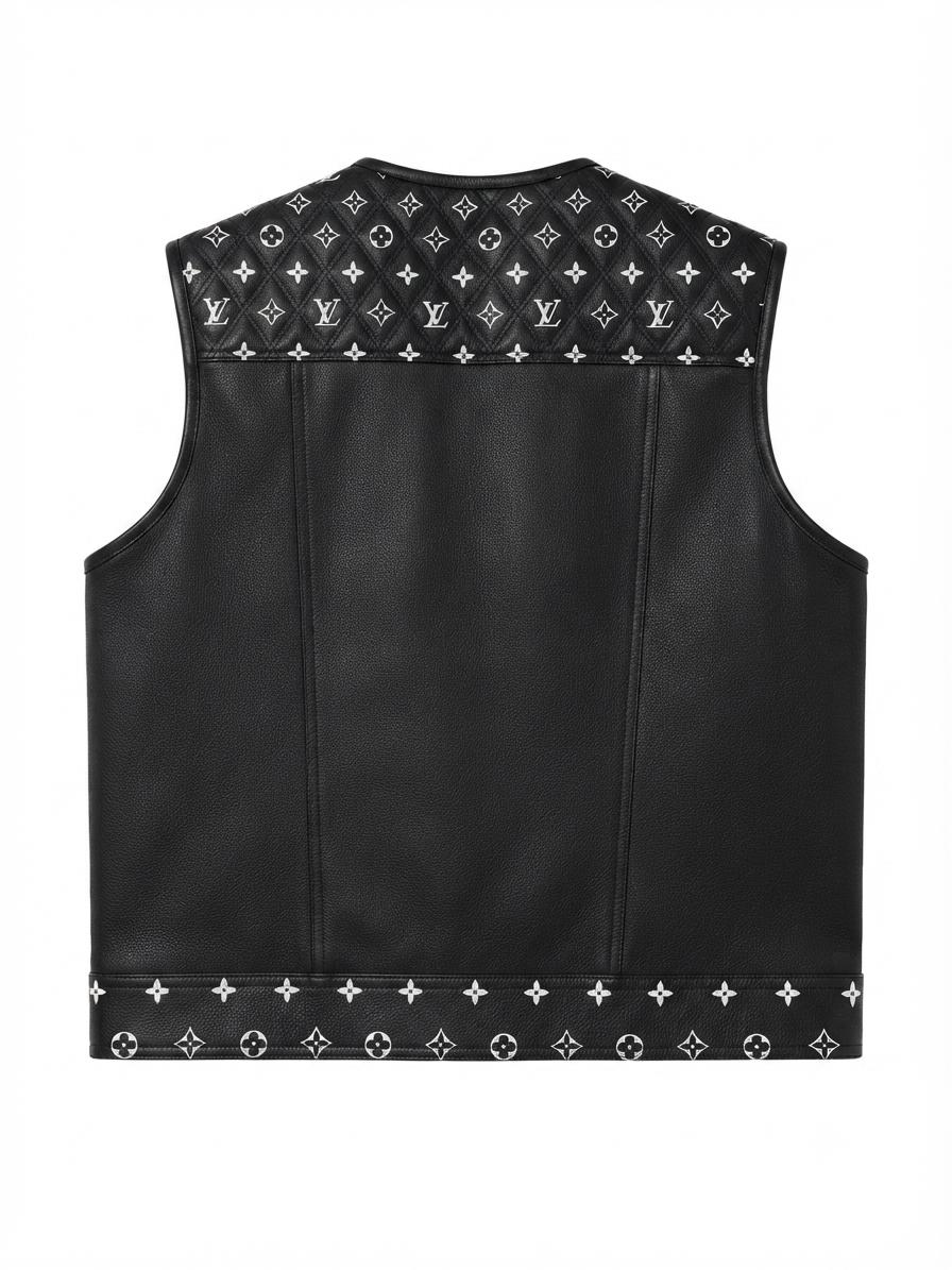 The Monarch Monogram Leather Vest