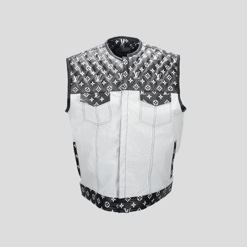 lo**** Vui**** Leather Motorcycle Vest