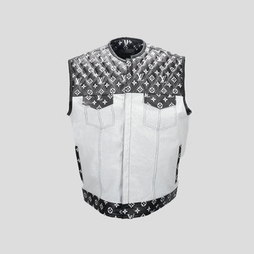lo**** Vui**** Leather Motorcycle Vest
