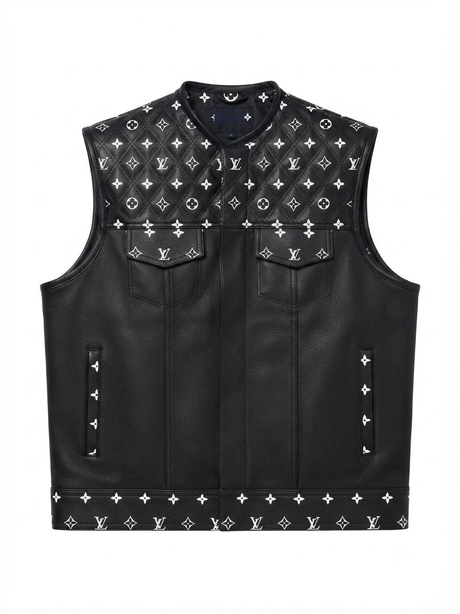 The Monarch Monogram Leather Vest