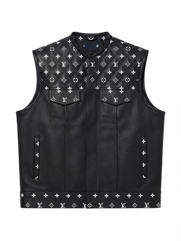 The Monarch Monogram Leather Vest