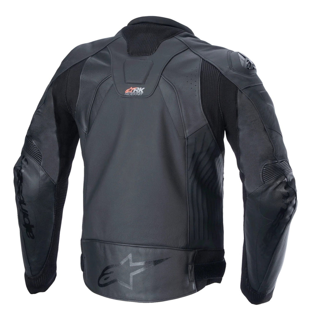 Alpinestars Men's Premium Black Perforated Leather Motorcycle Riding Jacket - DFS Protection