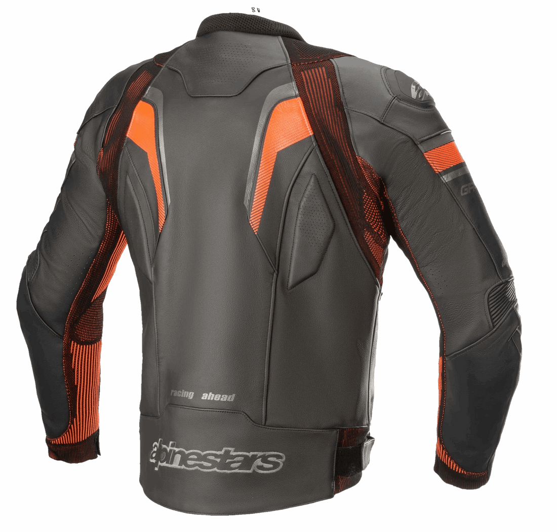 Alpinestars GP Plus R V3 Motorbike Leather Jacket – Black/Red Fluo | Genuine Racing Gear